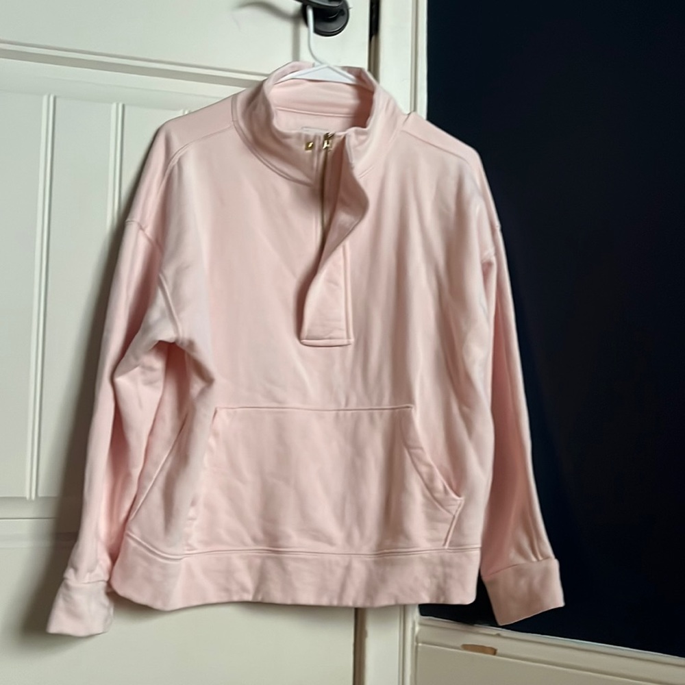 pink sweatshirt